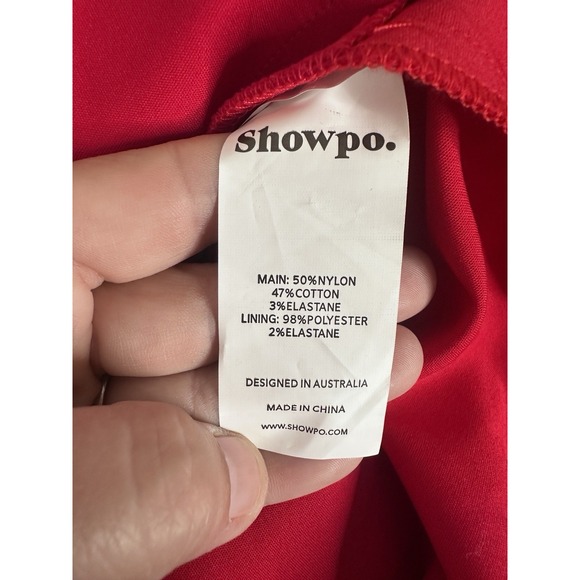 NEW ShowPo You Got Nothing To Prove Strappy A-Line Mini Dress Red Sz 4 Valentine - Picture 9 of 10